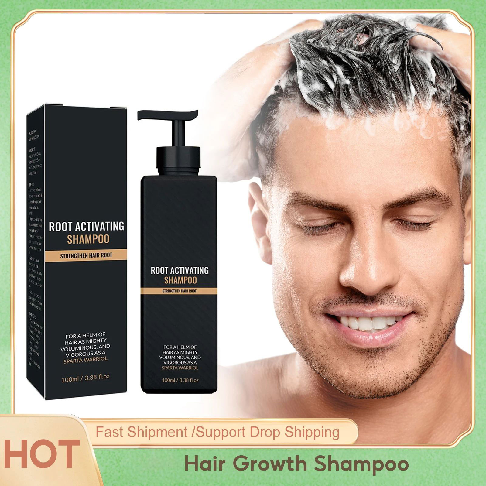 Hair Care Organic - Shampoo para reparação rápida do crescimento