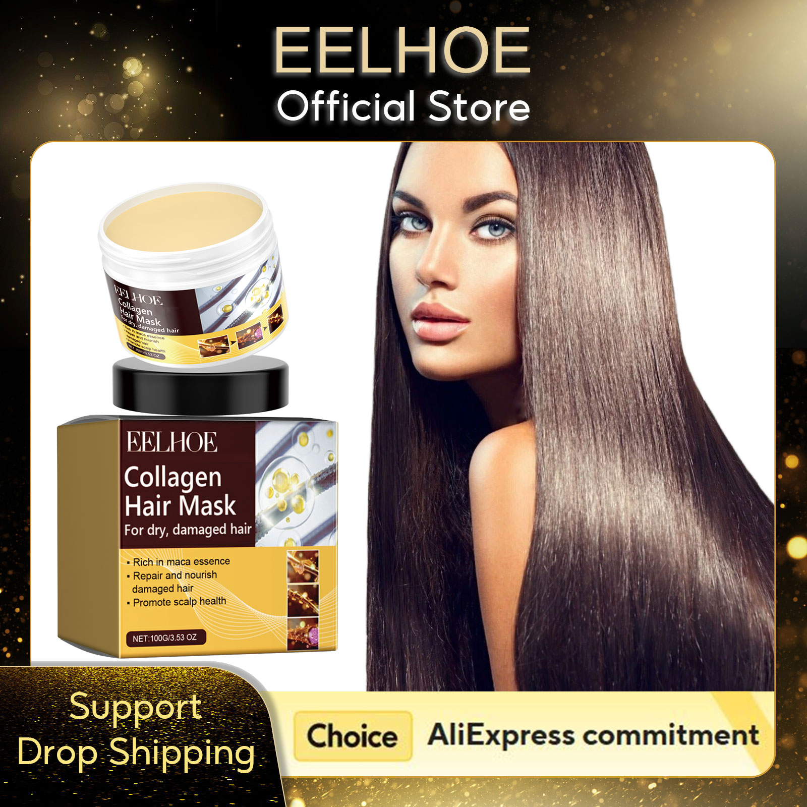 Hair Care Collagen - Máscara Capilar de Colágeno EELHOE Tratamento