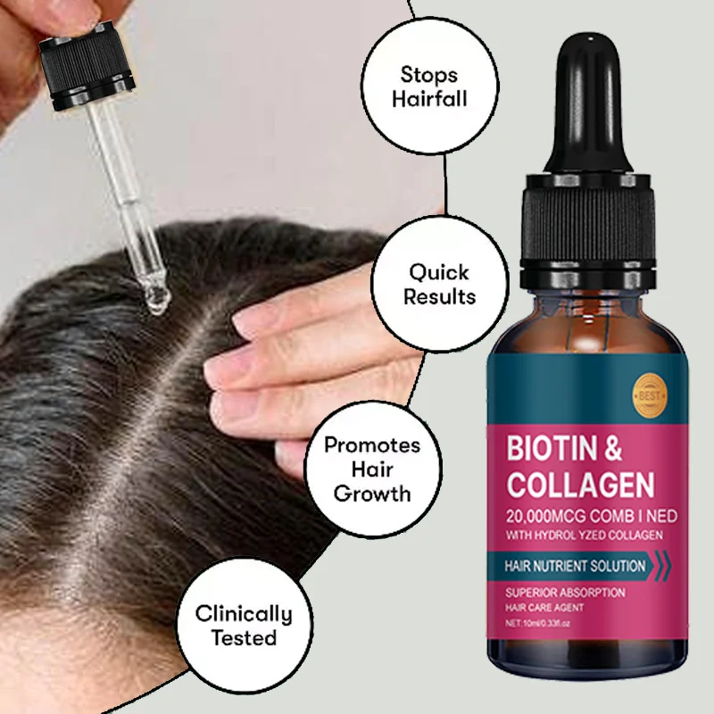Hair Care Collagen - Óleo Essencial de Cuidado Capilar com