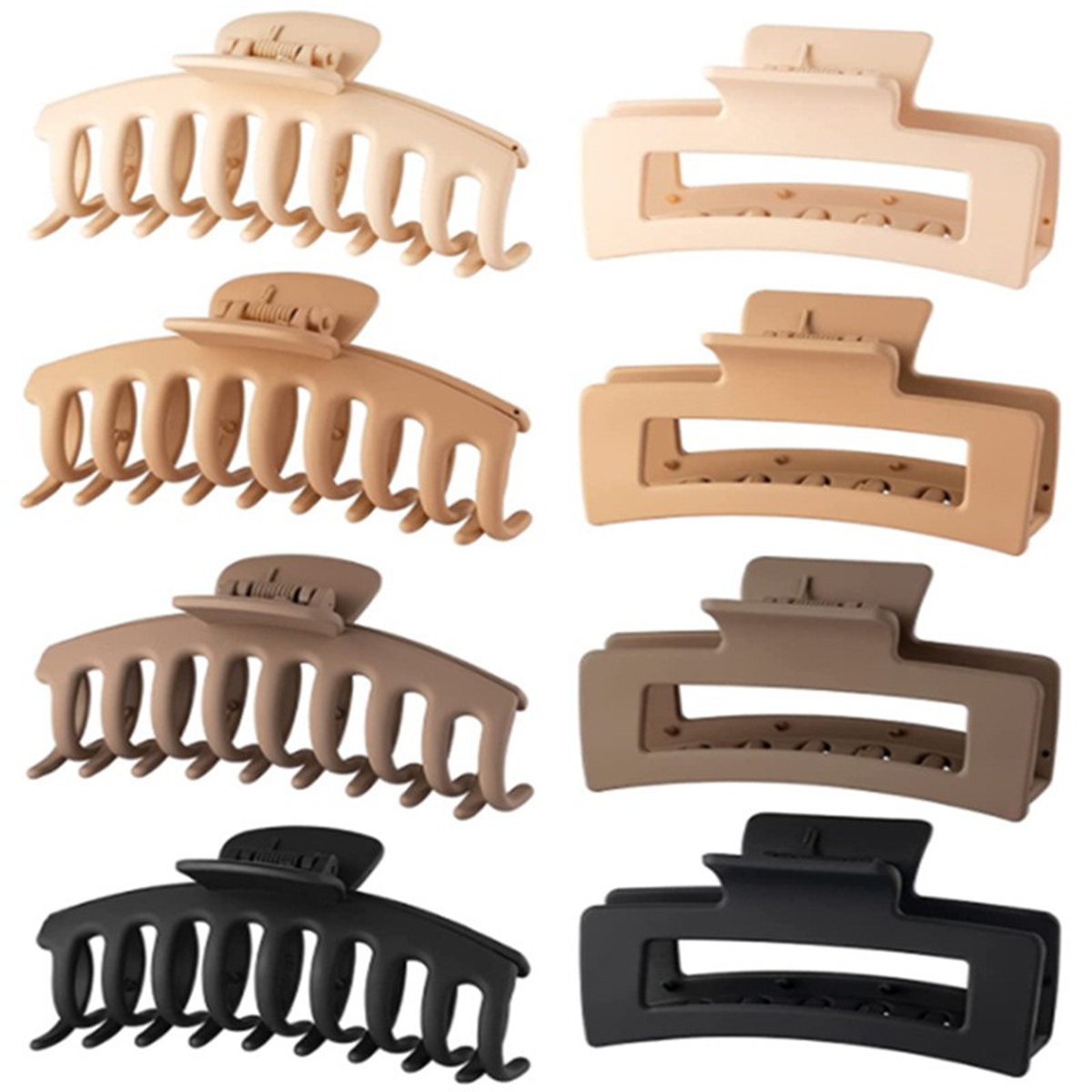 Hair Clip Claw Large - Grampos de cabelo pretos para mulheres