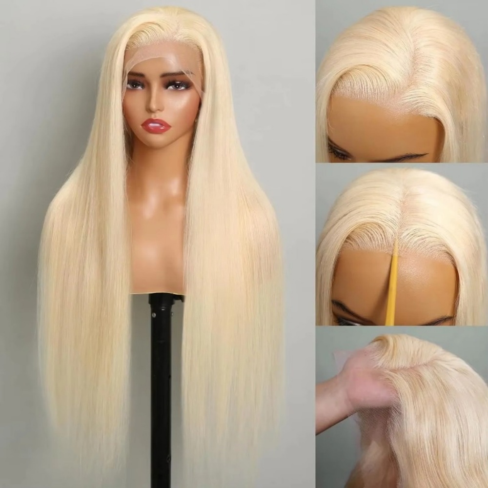 Lace Front Wig - 613 loira peruca de cabelo humano