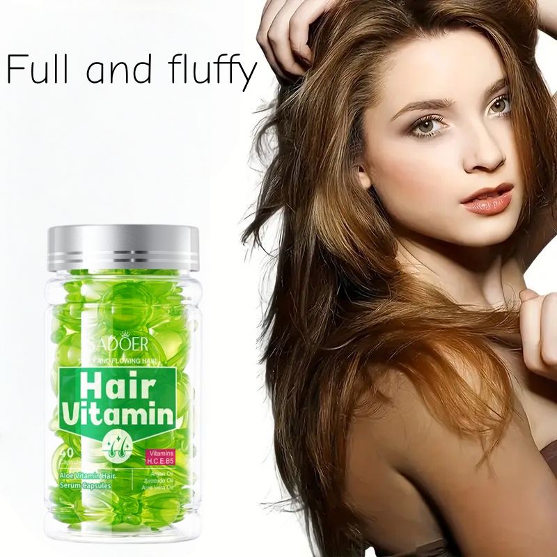Hair Care With Aloe Vera - 40 Cápsulas de Essência Capilar de