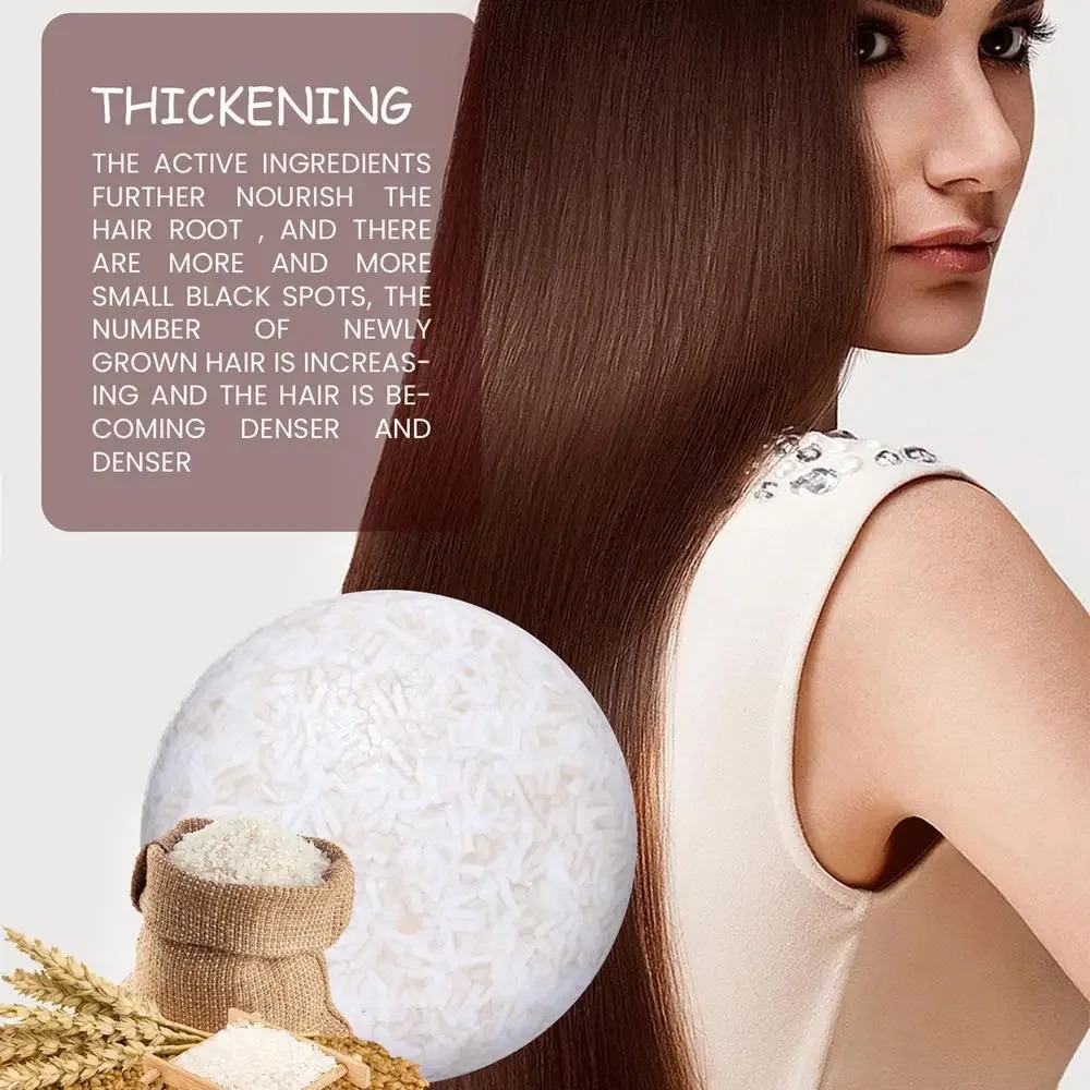 Hair Care Organic - Shampoo de arroz orgânico, sabonete condicionador