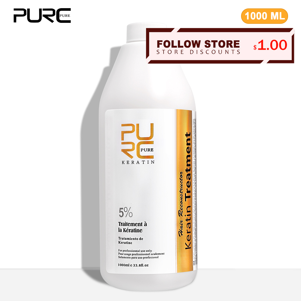 Hair Care With Protein - Purc 5% Keratin Smoothing Treatment, Frizzy