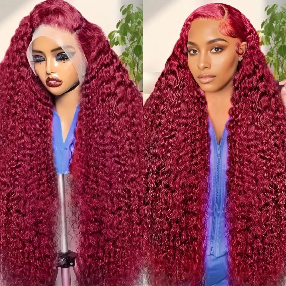 Lace Front Wig - Peruca de Cabelo Humano Ondulado Profundo