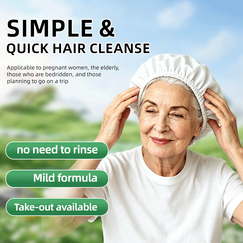 Hair Care With Aloe Vera - Touca de Shampoo Descartável Sem Água