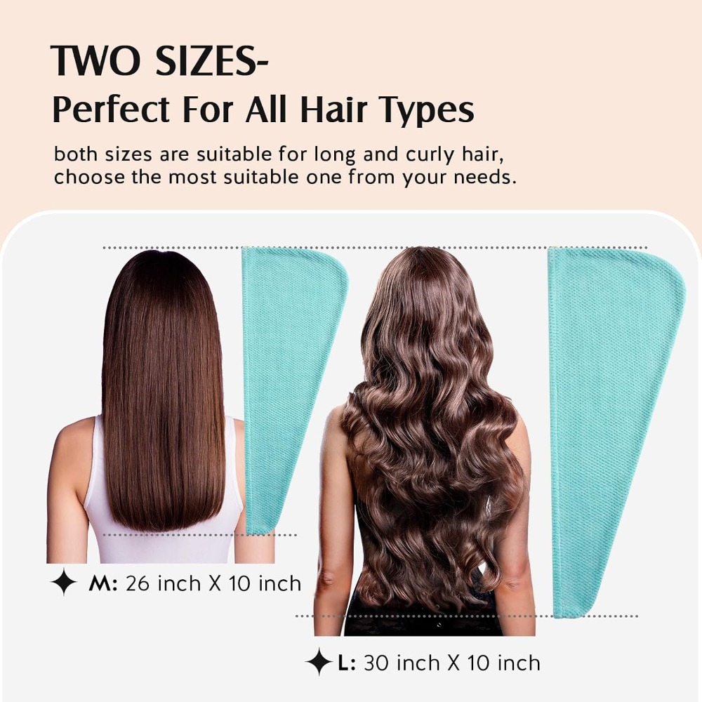 Pacote com 2 Toalhas de Cabelo - Hair Turban Towel avaliação e preço