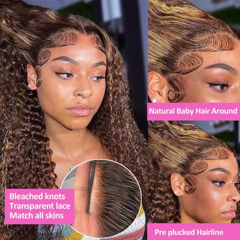 427 destaque ombre peruca de c - Lace Front Wig avaliação e preço