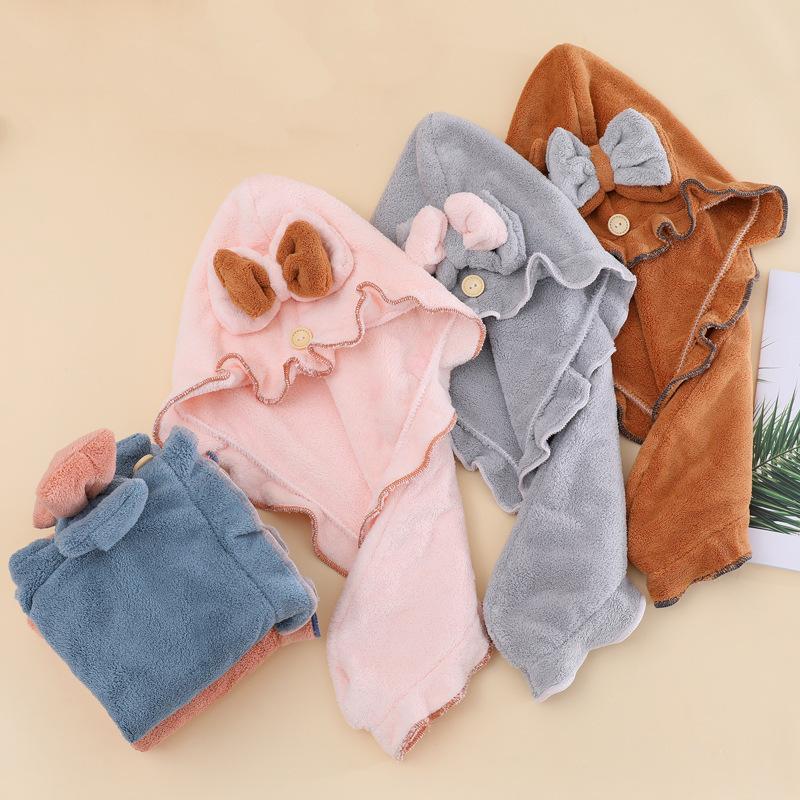 Touca de toalha de cabelo de c - Hair Turban Towel avaliação e preço