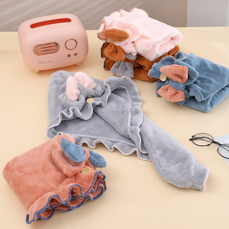 Touca de toalha de cabelo de c - Hair Turban Towel avaliação e preço