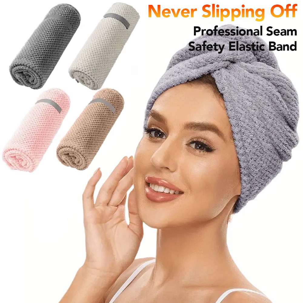 Toalha de Cabelo de Microfibra - Hair Turban Towel avaliação e preço