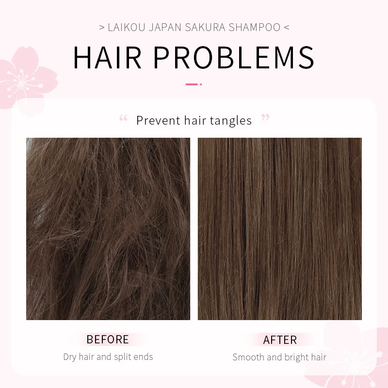 Laikou japão sakura shampoo re - Hair Care Organic avaliação e preço
