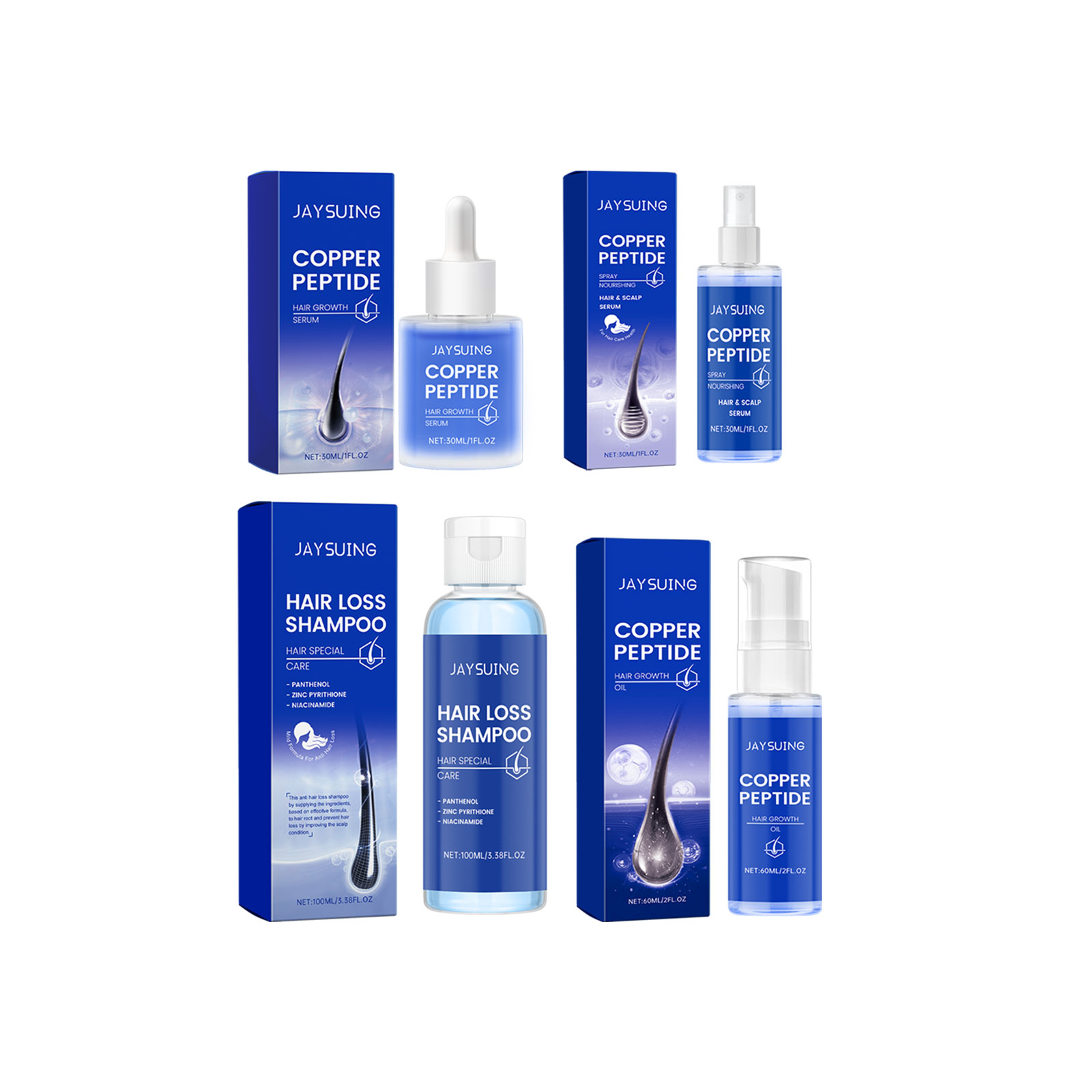 Shampoo com peptídeo de cobre, - Hair Care Serum avaliação e preço