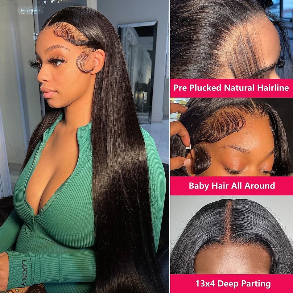 Peruca de Cabelo Humano Liso S - Lace Front Wig avaliação e preço