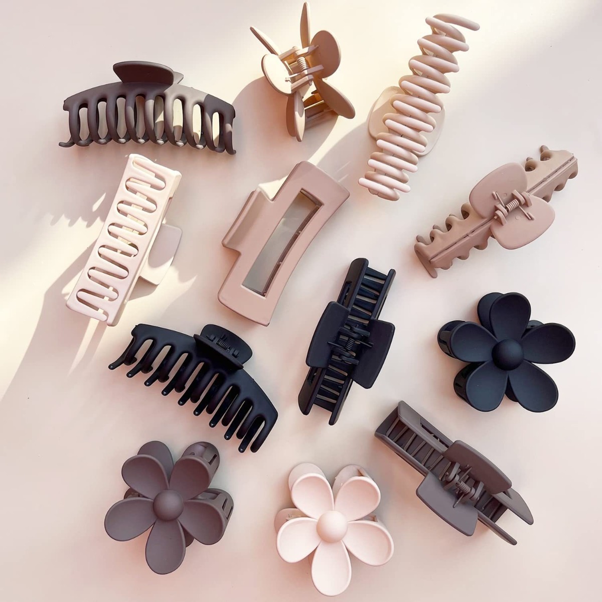 Conjunto de 12 Presilhas de Ca - Hair Clip Claw Large avaliação e preço