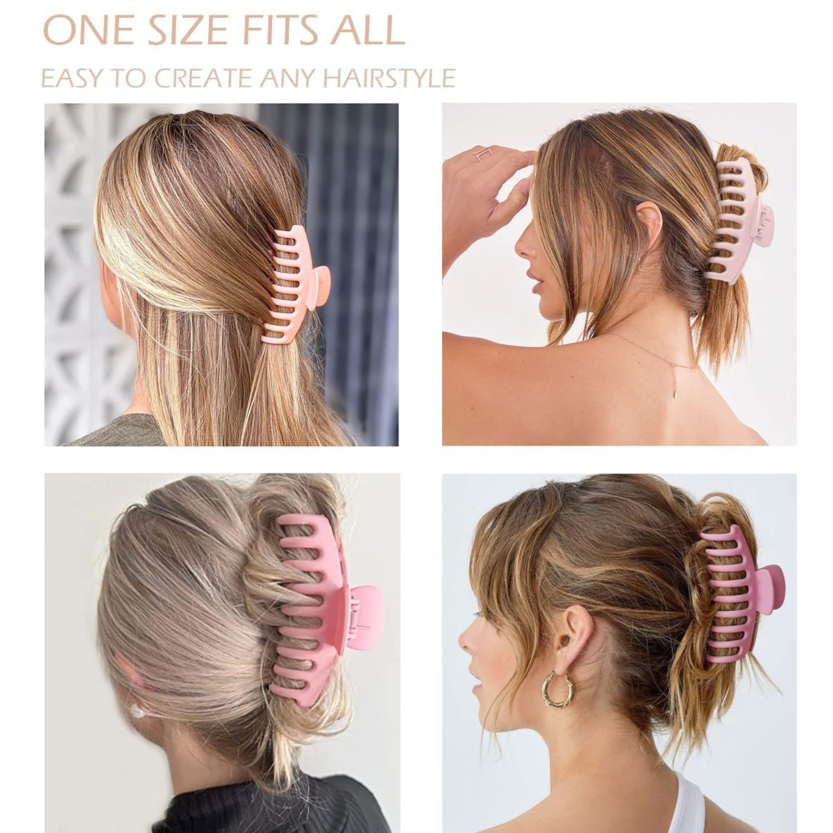 Conjunto de 12 Presilhas de Ca - Hair Clip Claw Large avaliação e preço