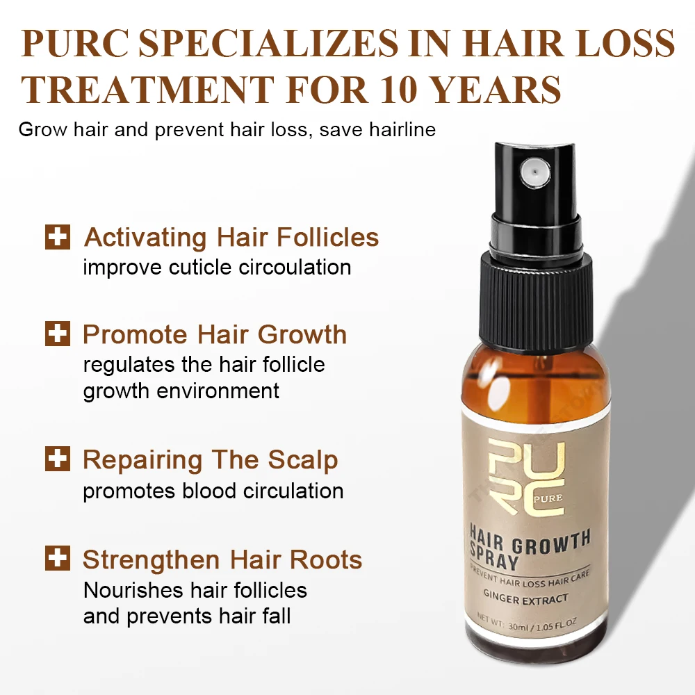 PURC-Ginger Hair Care Products - Hair Care Oil Serum avaliação e preço