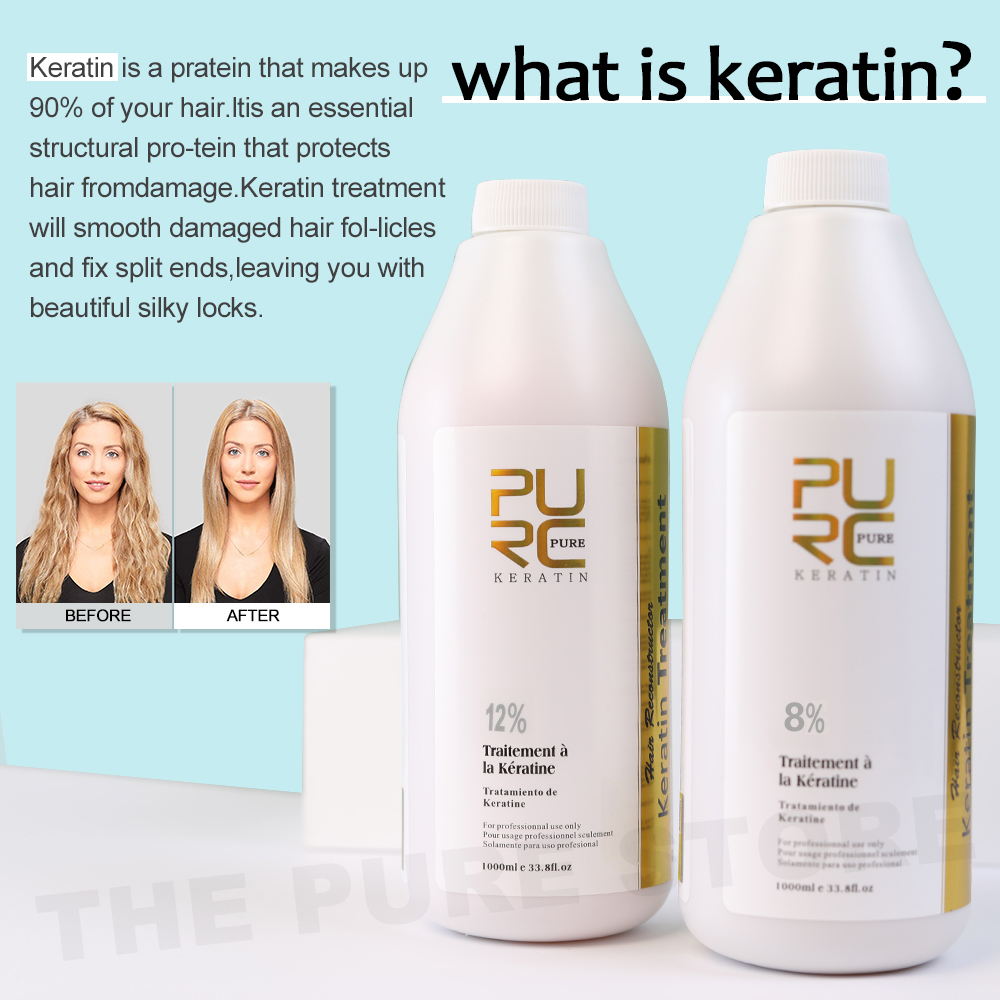 Purc 8% queratina alisamento t - Hair Care With Protein avaliação e preço