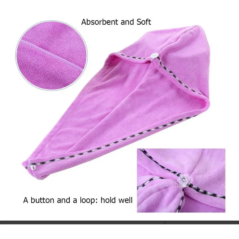Touca de Cabelo de Microfibra  - Hair Turban Towel avaliação e preço
