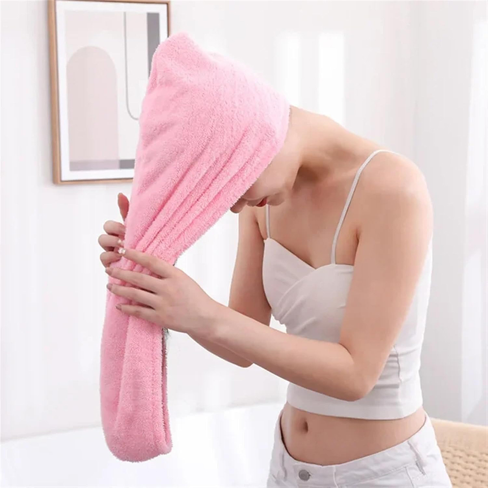 1PC Touca de Cabelo de Microfi - Hair Turban Towel avaliação e preço