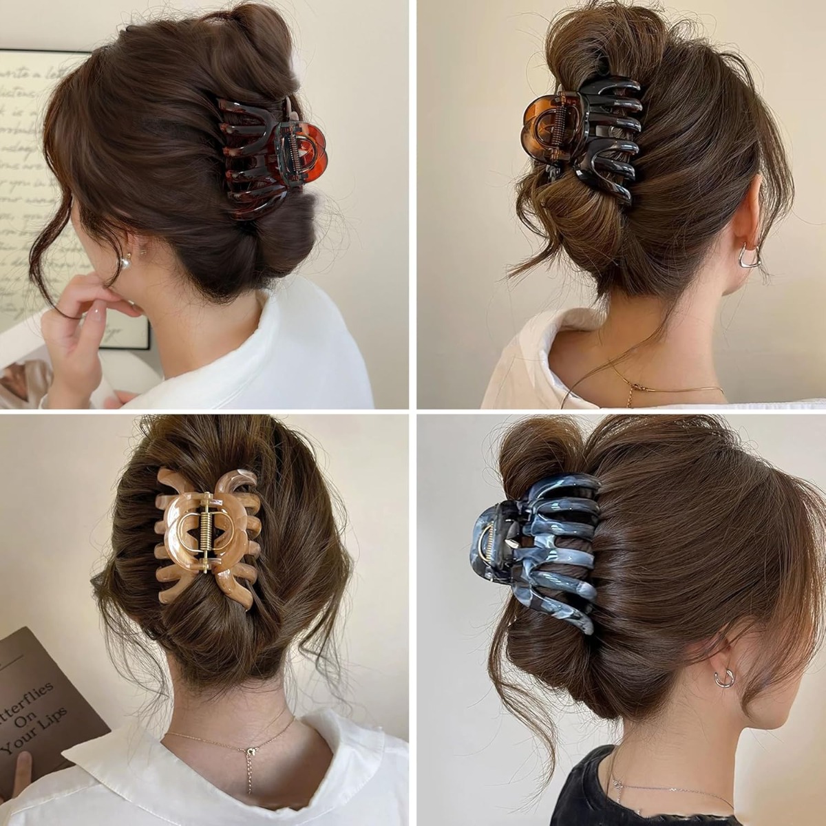 2 Peças de Presilhas de Cabelo - Hair Clip Claw Large avaliação e preço