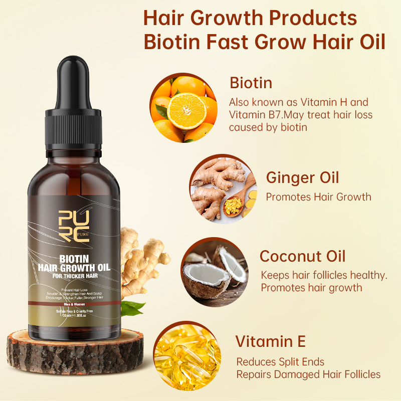 Purc biotina óleo de crescimen - Hair Care Keratin Treatment avaliação e preço